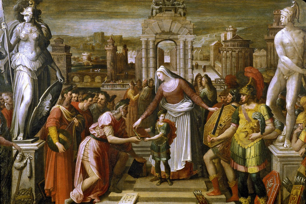 Ranska - Oise - departementti 60 - Beauvais - DR. Oisen osaston museo - Artemiksen historia: Kirjan ja lepeen esittely - Antoine Caron (1521-1599) (Beauvais