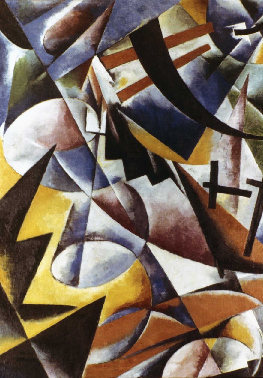 Maalausrakennus (1920) Lyubov Popovan (1889 - 1924) maalaus. tekijältä Unknown