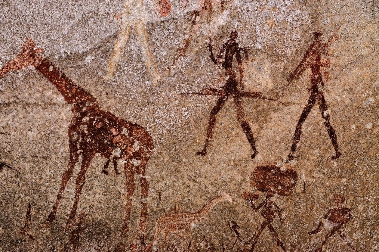 San (bushmen) maalaus, Etelä-Afrikka tekijältä Unknown