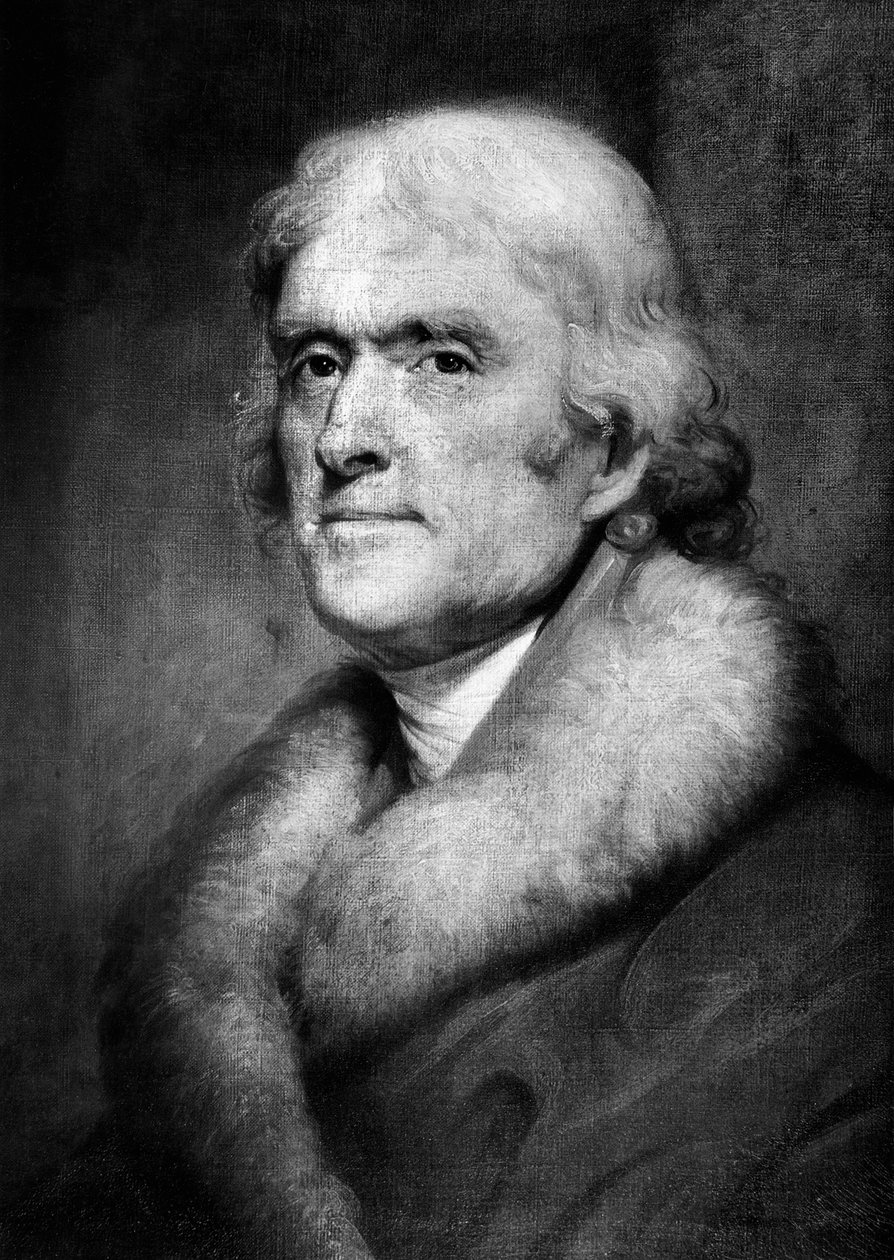 Thomas Jefferson, kirjoittanut Rembrandt Peale tekijältä Unknown