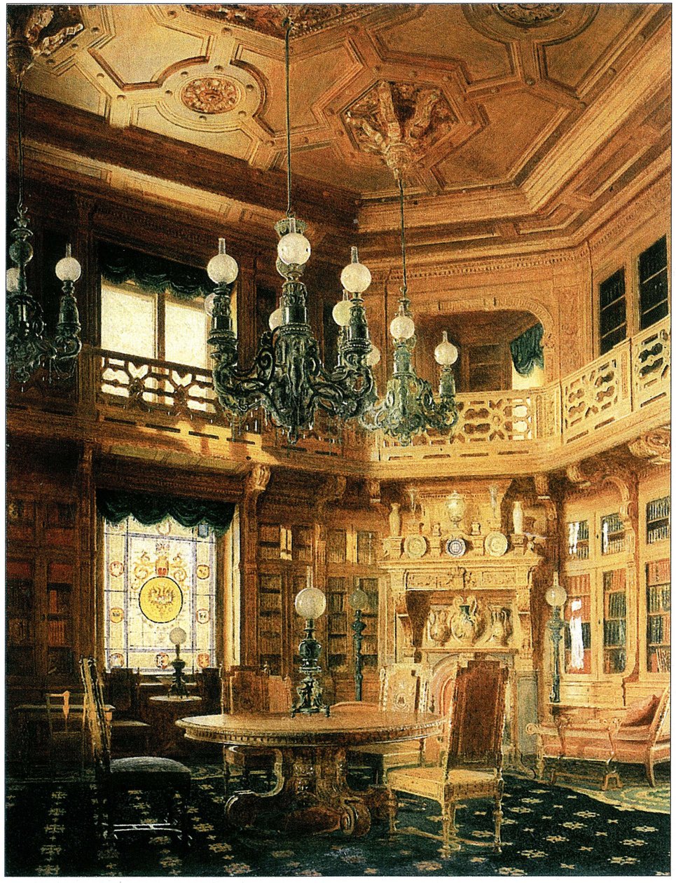 Библиотека Аничкова дворца. Karatin 1869 tekijältä Бобров А.А.