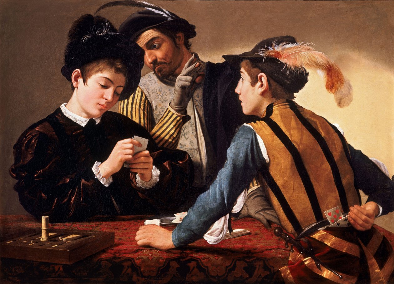 Cardsharps tekijältä Michelangelo Merisi Caravaggio