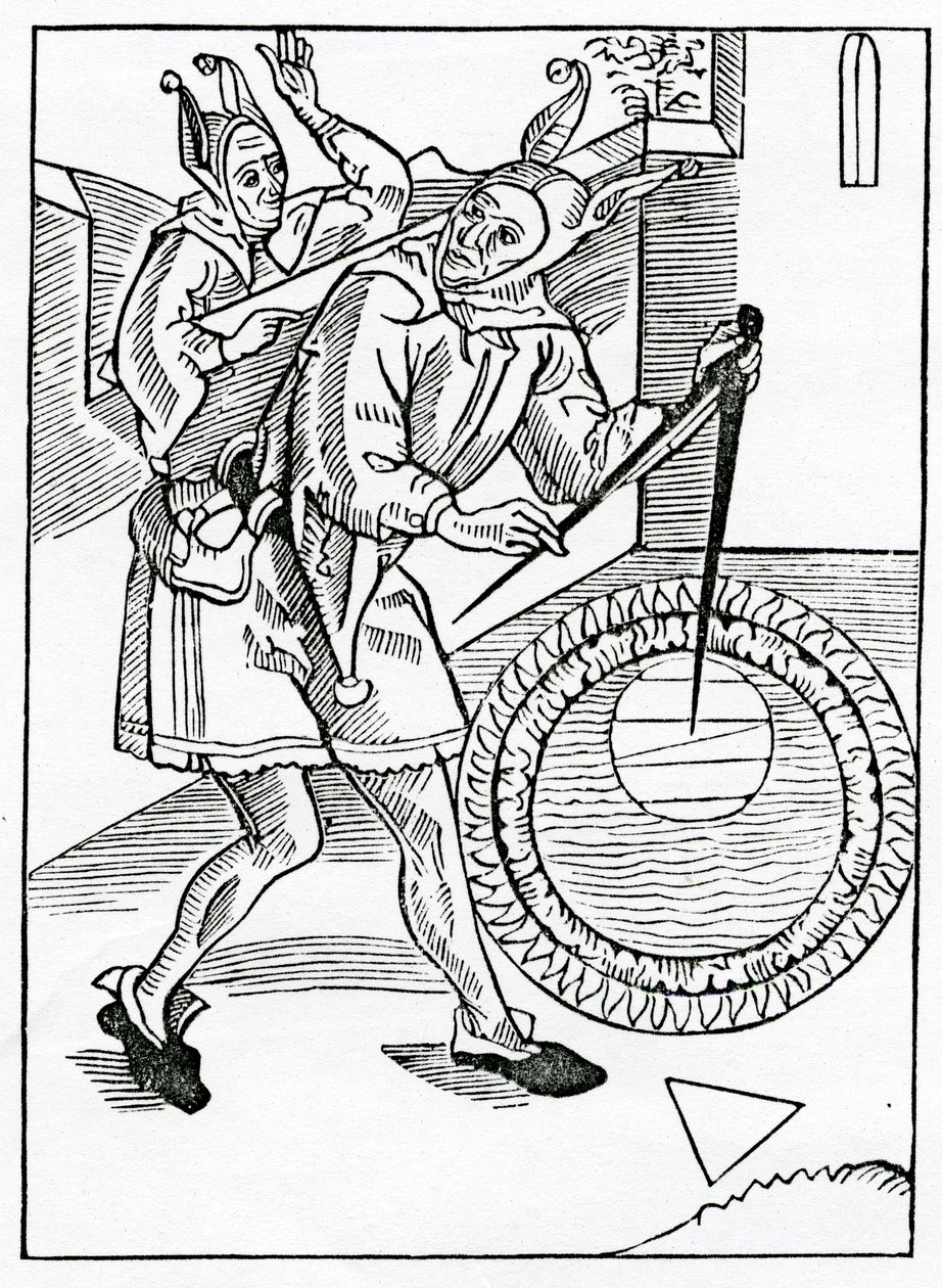 The folysshe descripcion ja inquisicion of dyuers contrees and regyons, kuvitus Alexander Barclayn englanninkielisestä käännöksestä "The Ship of Fools" vuonna 1874 julkaistusta painoksesta (engravi tekijältä German School