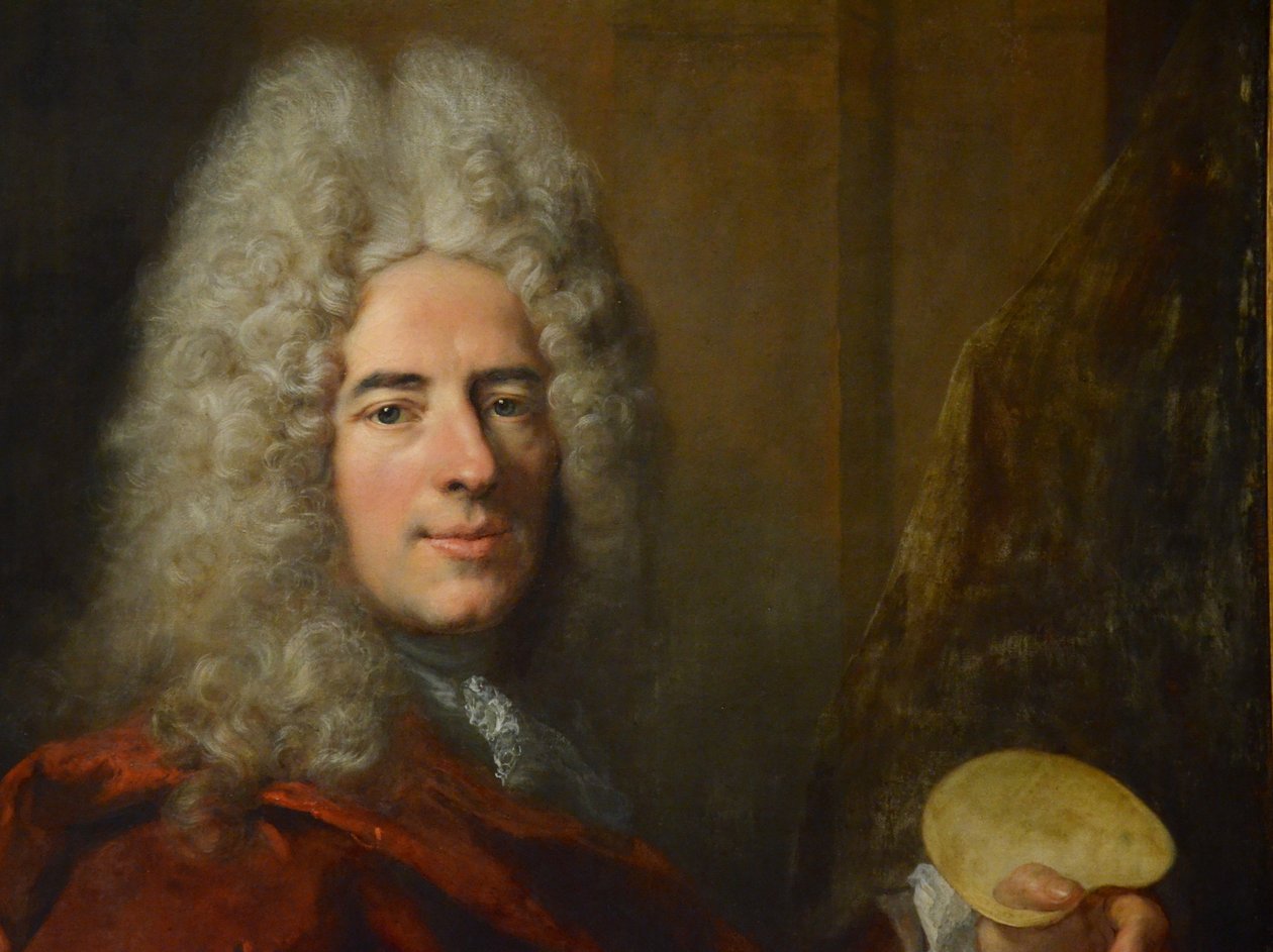 Jacques-Antoine Arlaudin muotokuva (detail) tekijältä Largilliere