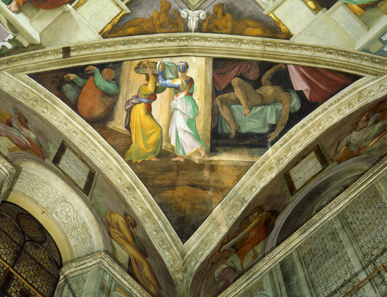 Judith ja Holofernes tekijältä Michelangelo Buonarroti