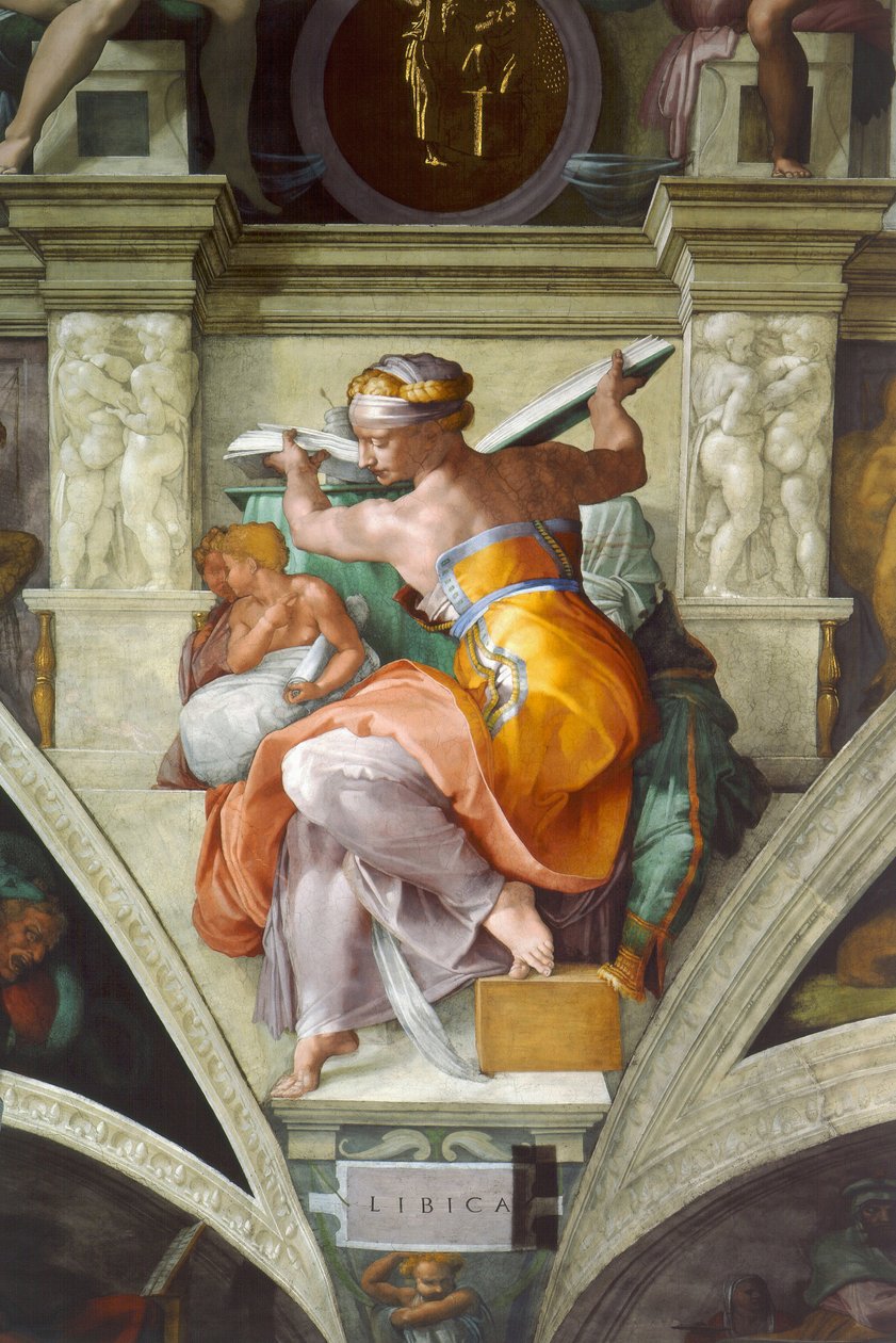 Libyan Sibyles tekijältä Michelangelo Buonarroti
