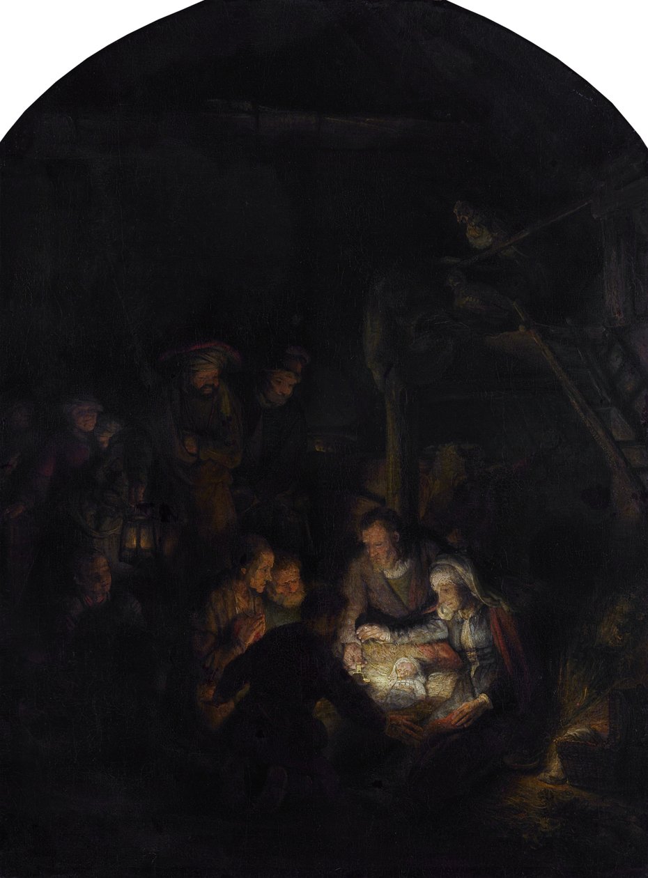 Paimenten palvonta. tekijältä Rembrandt van Rijn