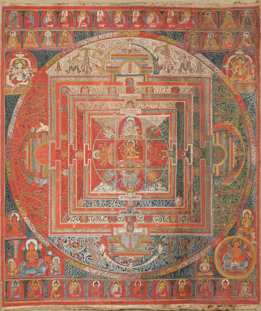 Manjuvajra Mandala on 43 divinità tekijältä Unknown