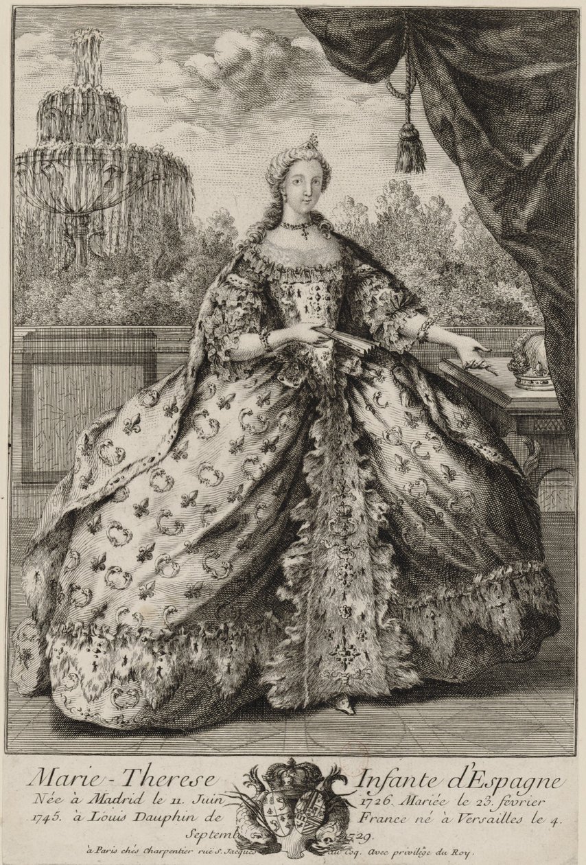 Muotokuva Marie Thérèse Raphaëlle Espanjasta (1726-1746) tekijältä Unknown