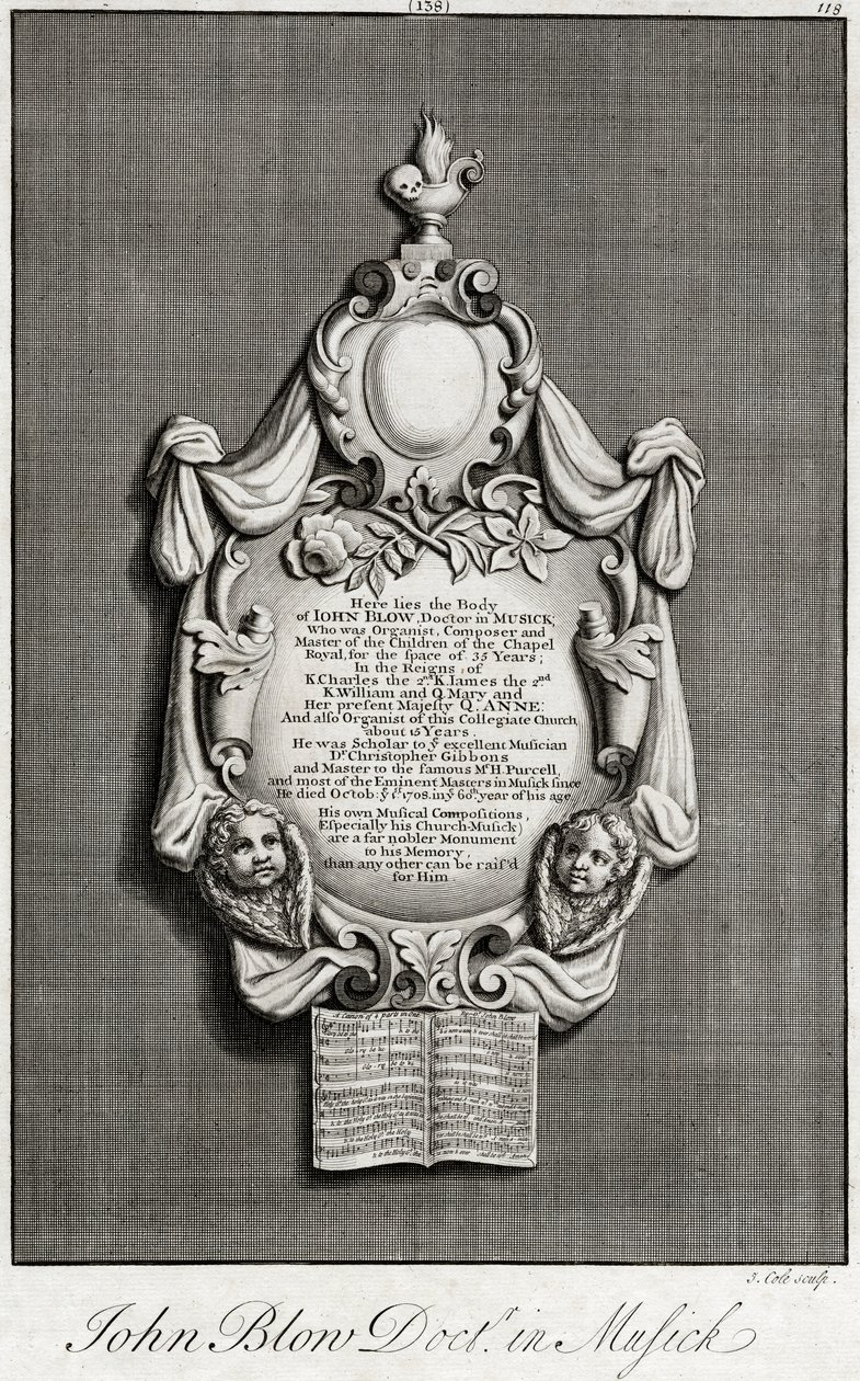 John Blow Memorial, Westminster Abbey. tekijältä Unknown