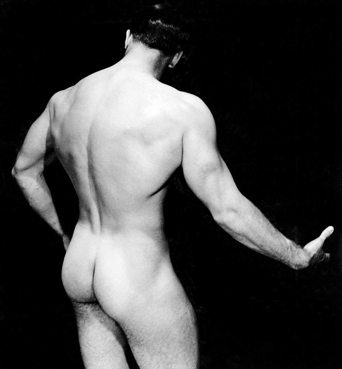 Nude Bodybuilder Back View, San Francisco, Kalifornia, n. 1950 tekijältä Unknown