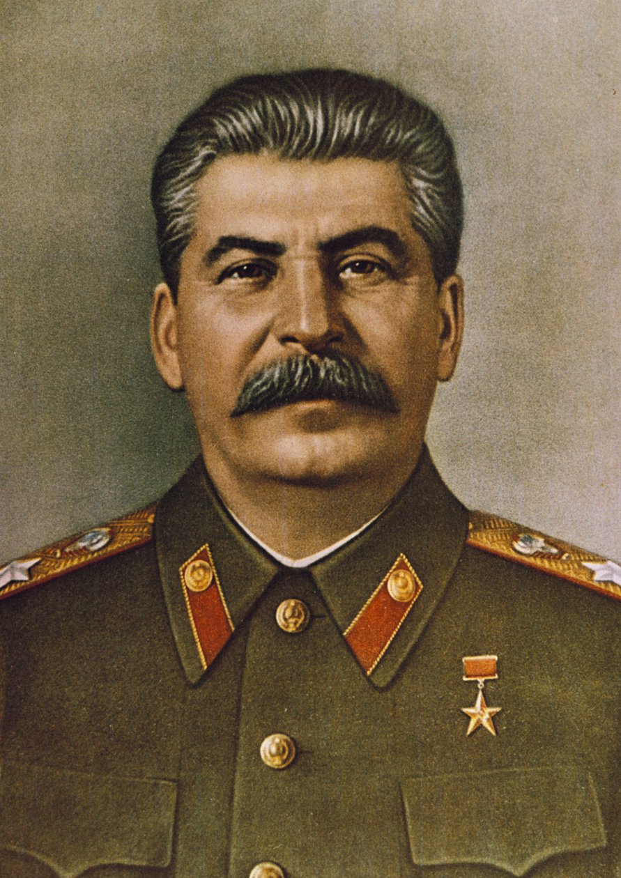 Josif Stalinin muotokuva. tekijältä Unknown