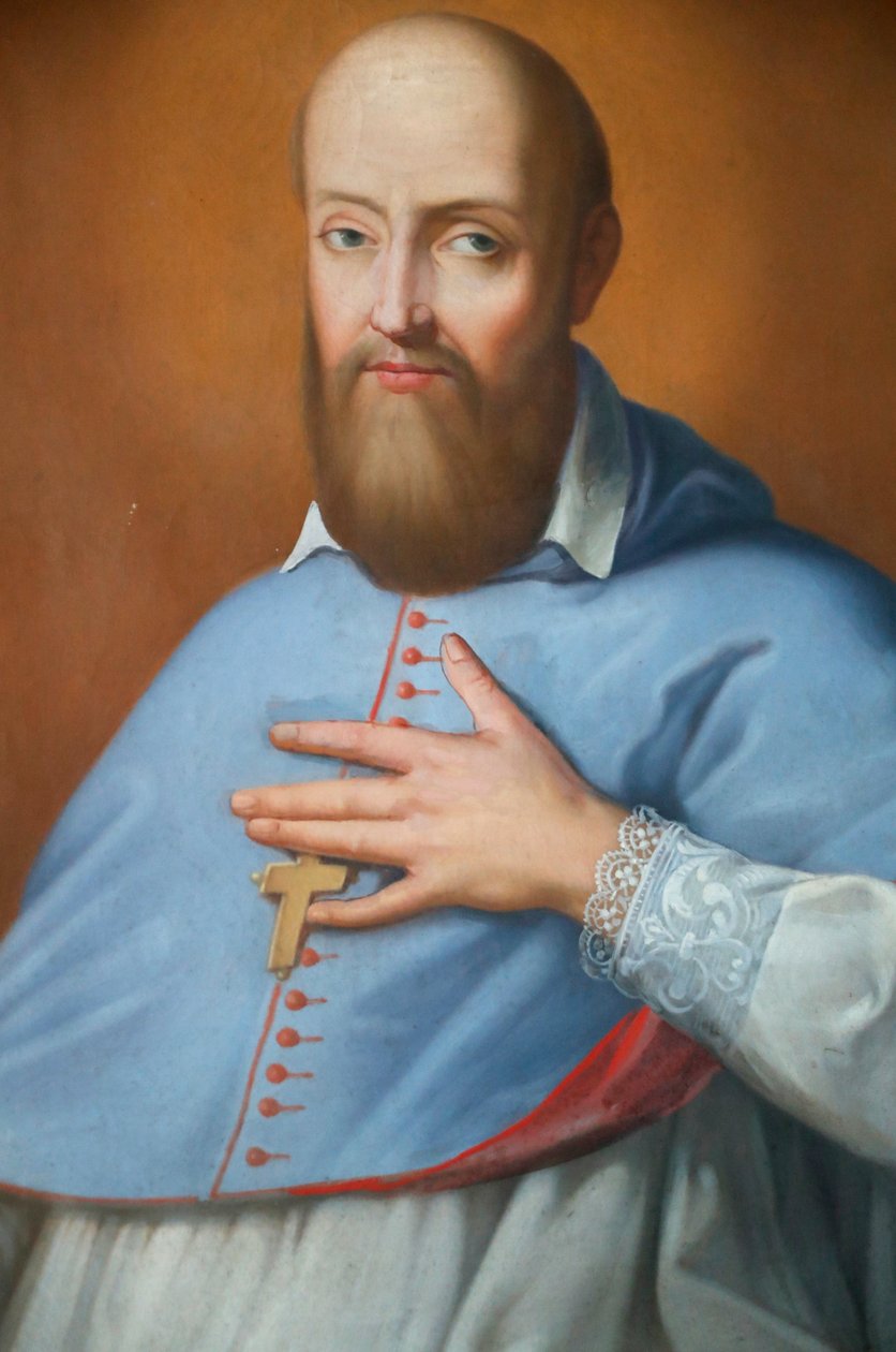 St Francis de Sales, maalaus, Visitation luostari, Marclaz, Ranska tekijältä Unknown