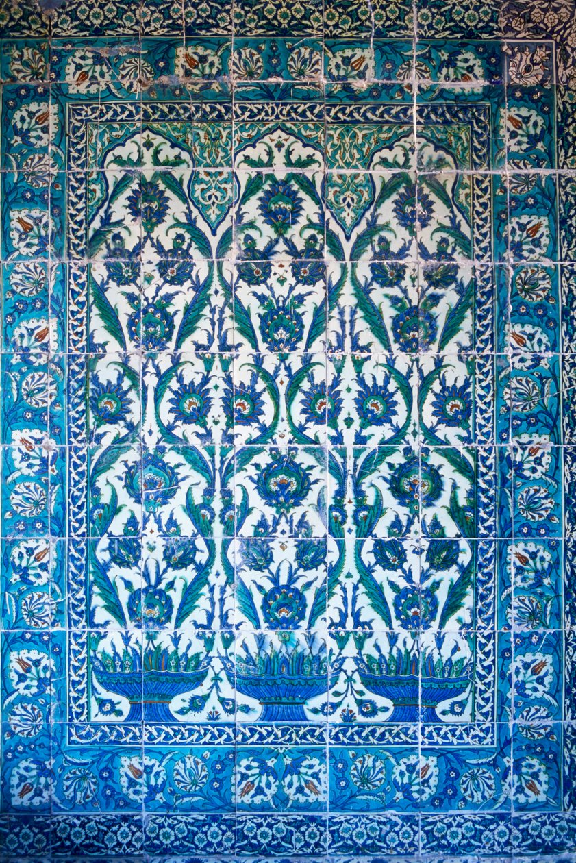 Turkki, Istanbul, Topkapin palatsi, Iznik-laatat tekijältä Unknown