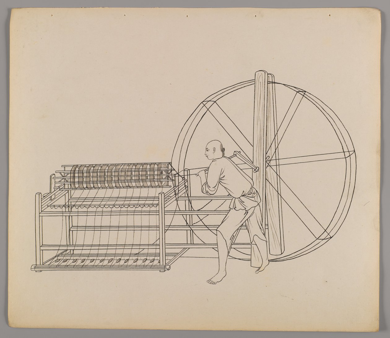Erillisten lehtien albumi: Silk Cultivation and Production (muste paperille) (katso myös 499288-303) tekijältä Chinese School