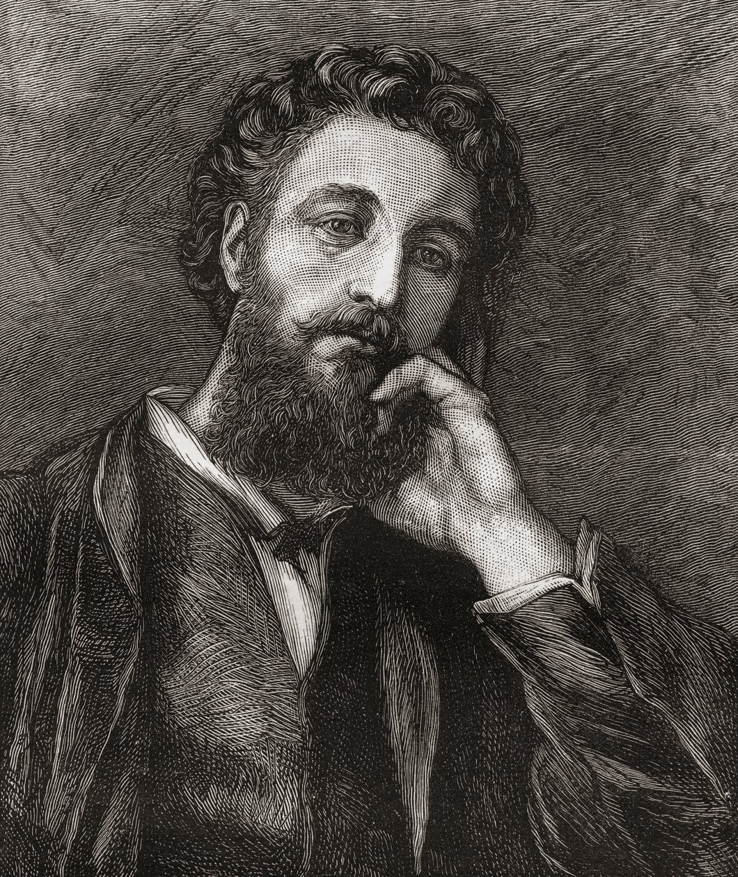 Frederic Leighton, julkaisusta The Magazine of Art, julkaistu 1878 tekijältä English School