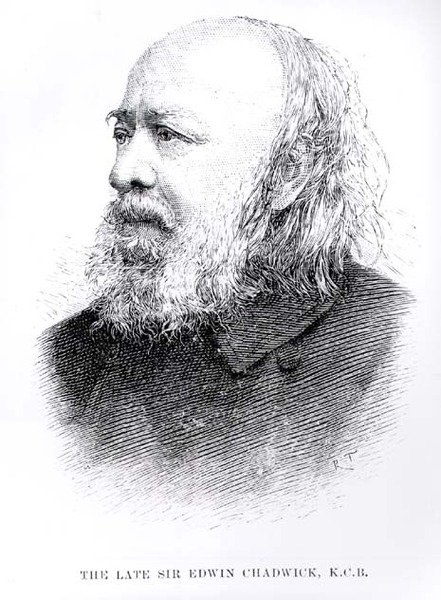 Edesmennyt Sir Edwin Chadwick (1800-90) tekijältä English School