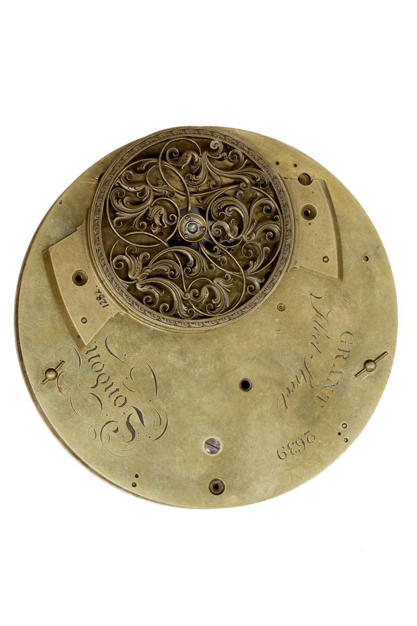 Cumming Clockin takalevy, c.1767 (metalli) tekijältä English School