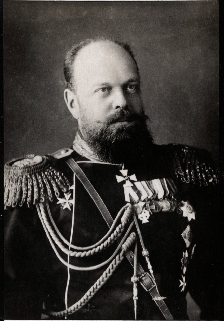 Venäjän keisarin Aleksanteri III:n (1845-1894) muotokuva. tekijältä French Photographer