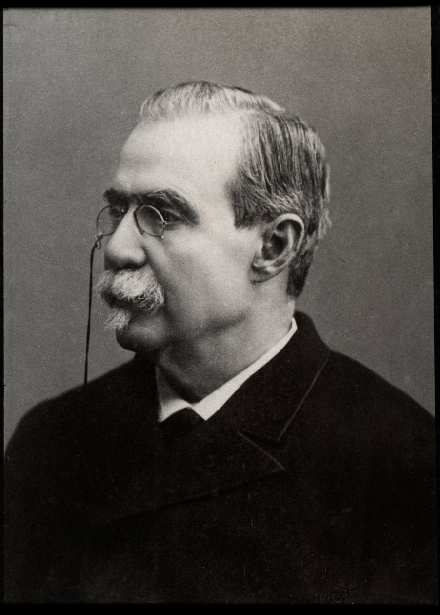 Muotokuva Antonio Canovas del Castillosta (1828-1897), espanjalainen poliitikko ja historioitsija. tekijältä French Photographer