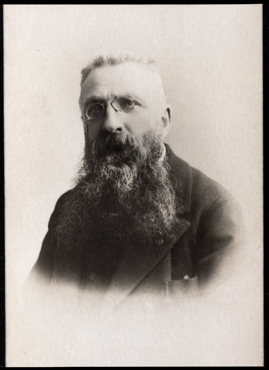Auguste Rodinin (1840-1917), ranskalaisen kuvanveistäjän muotokuva. tekijältä French Photographer