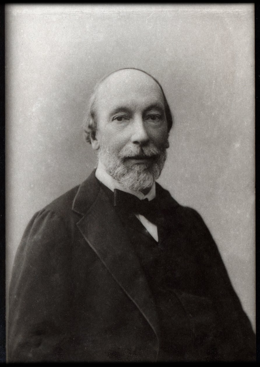 Auguste Vacquerie (1819-1895), ranskalaisen toimittajan ja kirjailijan muotokuva. tekijältä French Photographer