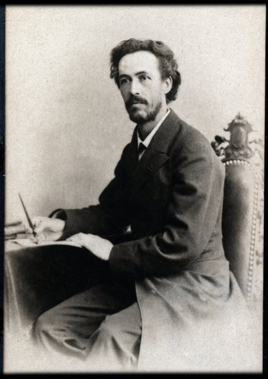 Benjamin Godardin (1849-1895), ranskalaisen viulistin ja säveltäjän muotokuva. tekijältä French Photographer