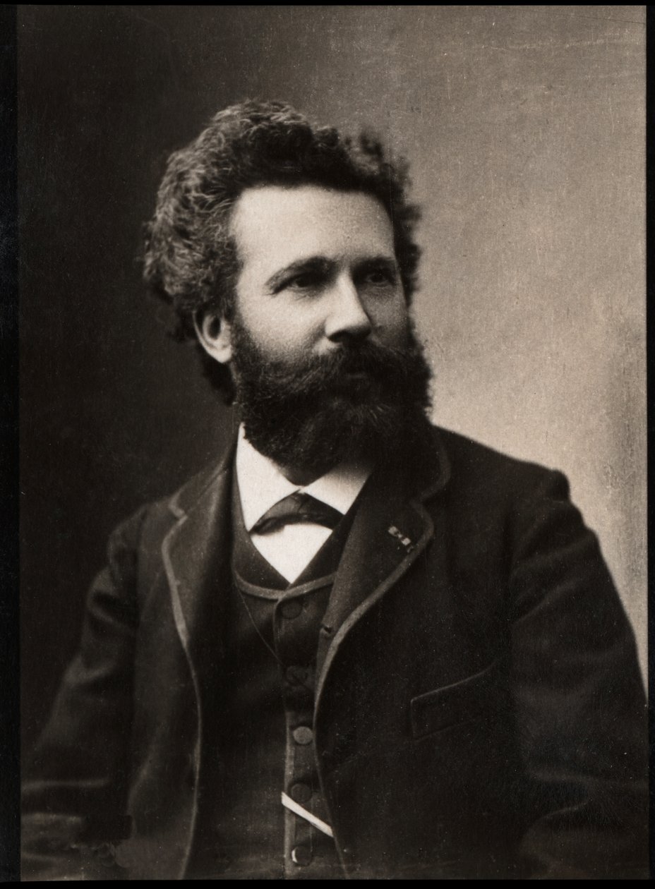 Camille Flammarionin (1842-1925), ranskalaisen tähtitieteilijän ja kirjailijan muotokuva. tekijältä French Photographer