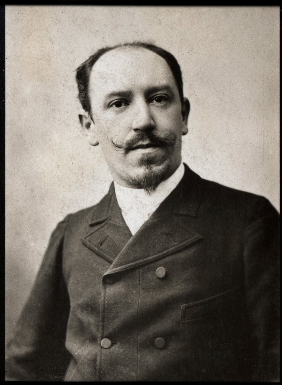 Muotokuva Edmond Haraucourtista (1856-1941), ranskalaisesta kirjailijasta ja näytelmäkirjailijasta. tekijältä French Photographer