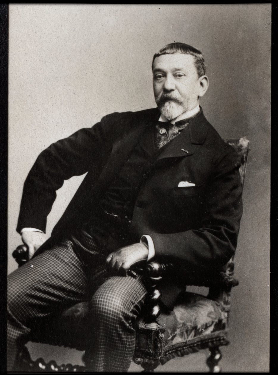 Muotokuva Ferdinand Roybetista (1840-1920), ranskalaisesta taidemaalari ja etsaaja. tekijältä French Photographer