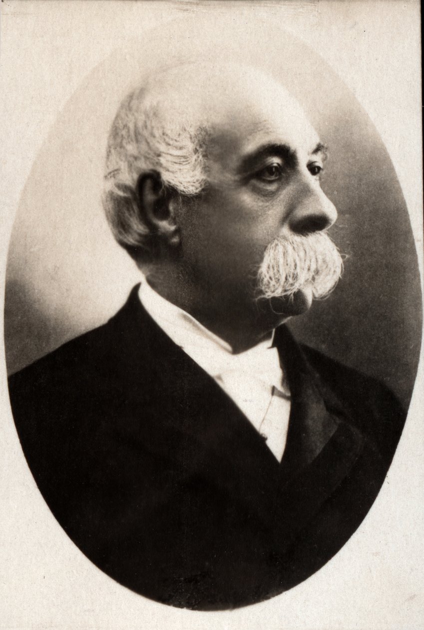 Italian poliitikon Francesco Crispin (1819-1901) muotokuva. tekijältä French Photographer