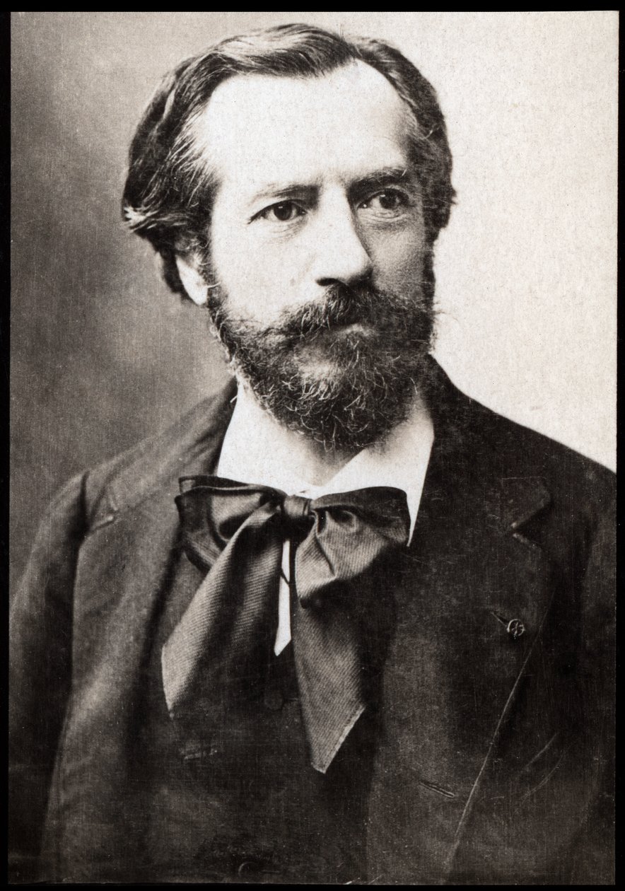 Muotokuva ranskalaisesta kuvanveistäjästä Frederic Auguste Bartholdista (1834-1904). tekijältä French Photographer
