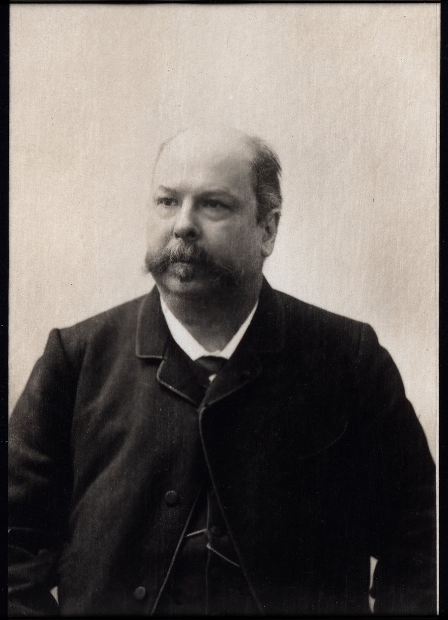 Muotokuva Henri (Henry) Meilhacista (1831-1897), ranskalainen näytelmäkirjailija ja oopperakirjailija. tekijältä French Photographer