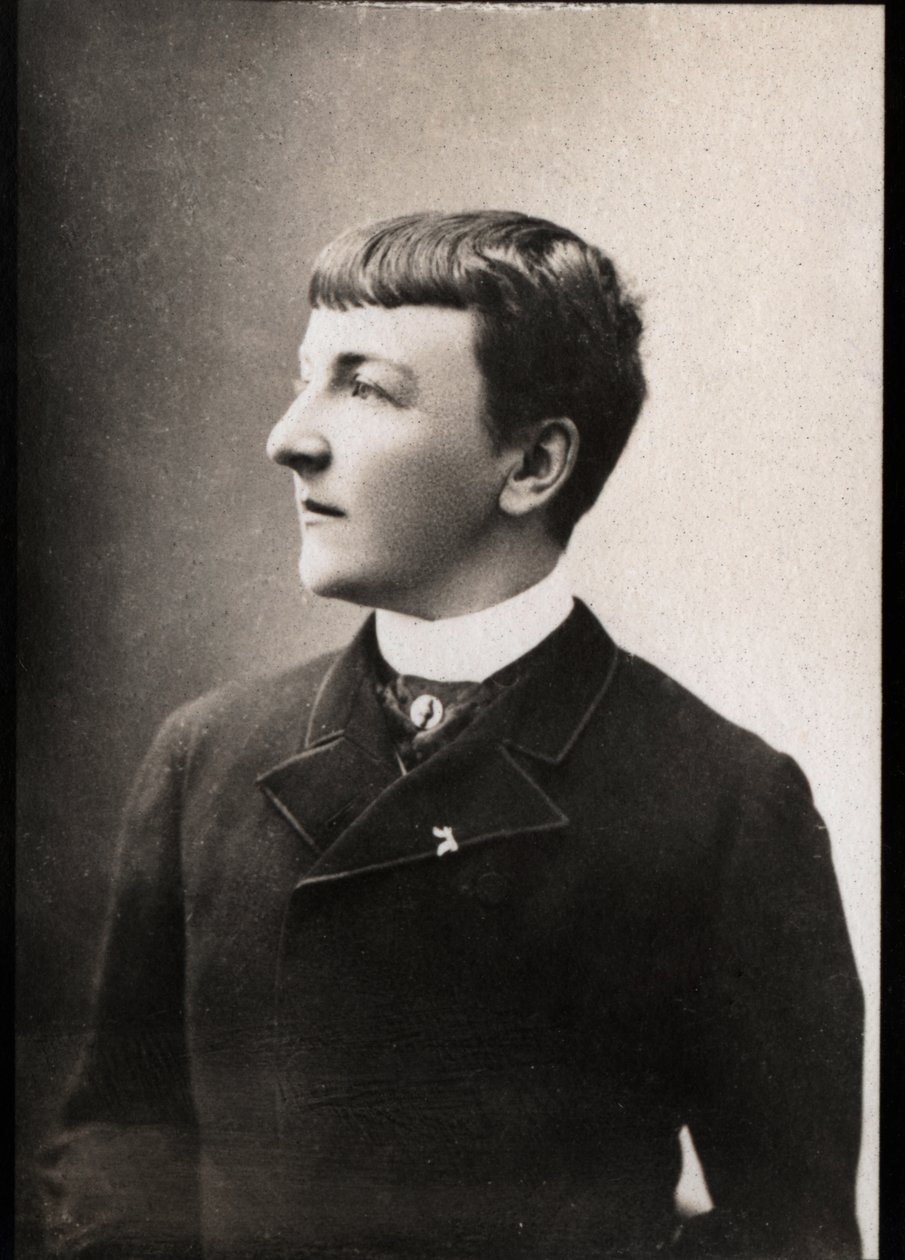 Jane Henriette Magren (1851-1916), ranskalaisen arkeologin ja kirjailijan muotokuva. tekijältä French Photographer