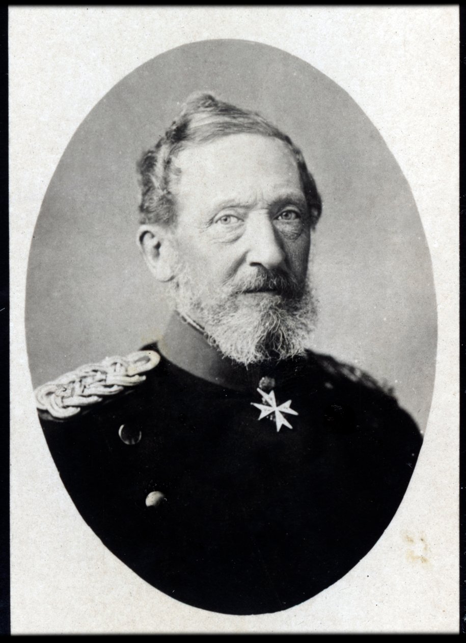 Muotokuva Leonhard (Leonard) Graf von Blumenthalista (1810-1900), Preussin marsalkka. tekijältä French Photographer