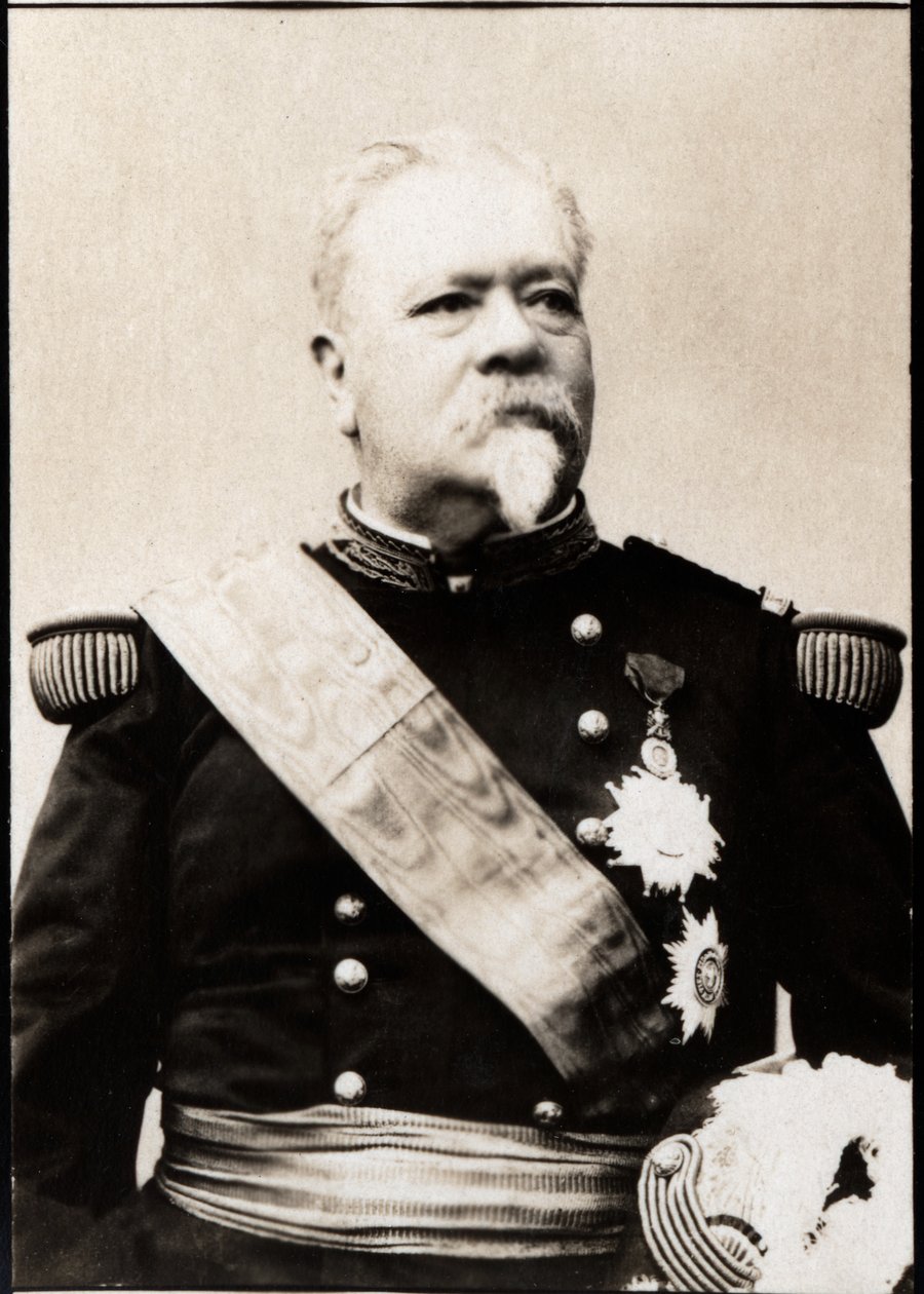 Leopold Davout dAuerstedtin, 3. herttua dAuerstedtin (1829-1904), ranskalaisen kenraalin muotokuva. tekijältä French Photographer