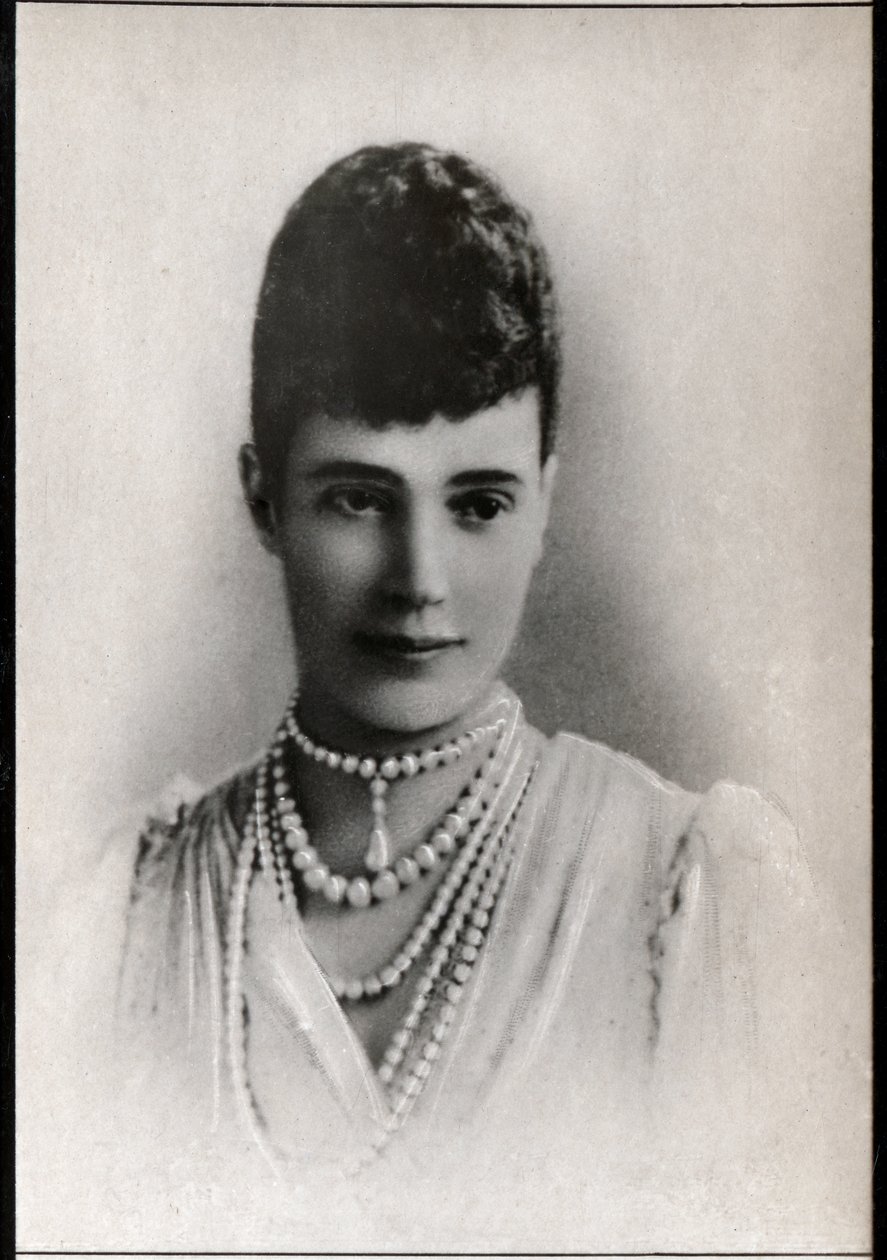 Muotokuva Maria Feodorovnasta (1847-1928), Venäjän keisarinna puolisonsa. tekijältä French Photographer