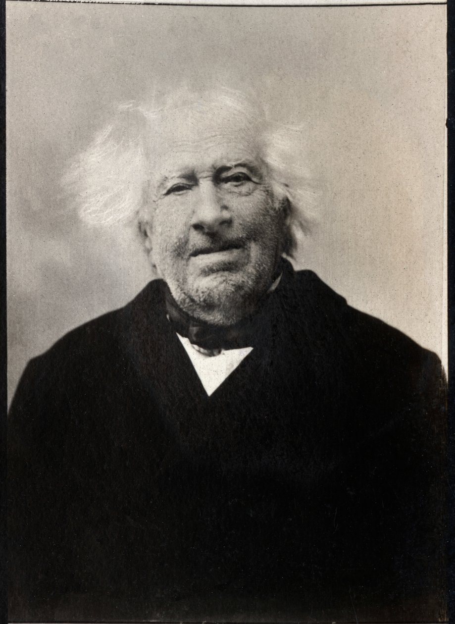 Michel Eugene Chevreulin (1786-1889), ranskalaisen kemistin muotokuva. tekijältä French Photographer