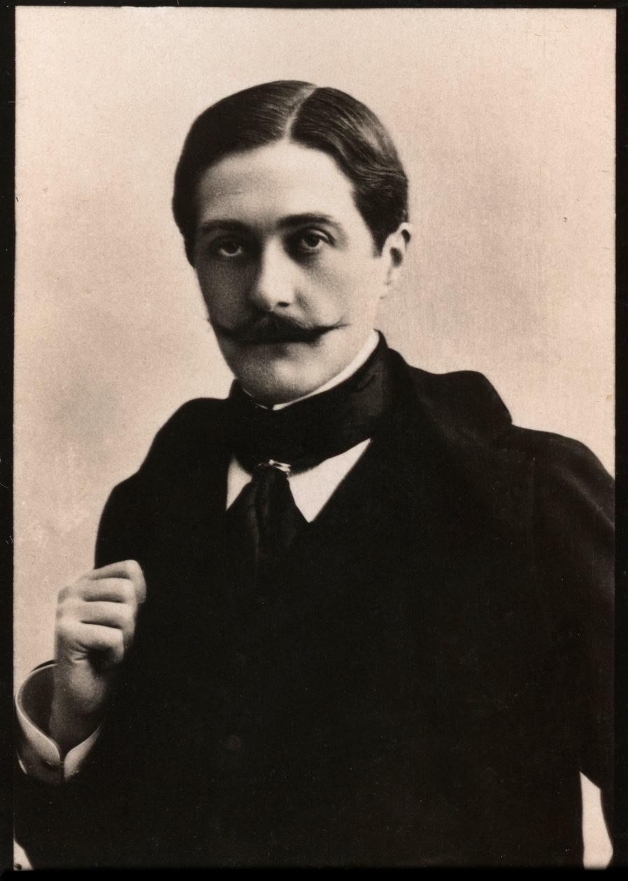 Muotokuva Paul Hervieusta (1857-1915), ranskalaisesta näytelmäkirjailijasta ja kirjailijasta. tekijältä French Photographer