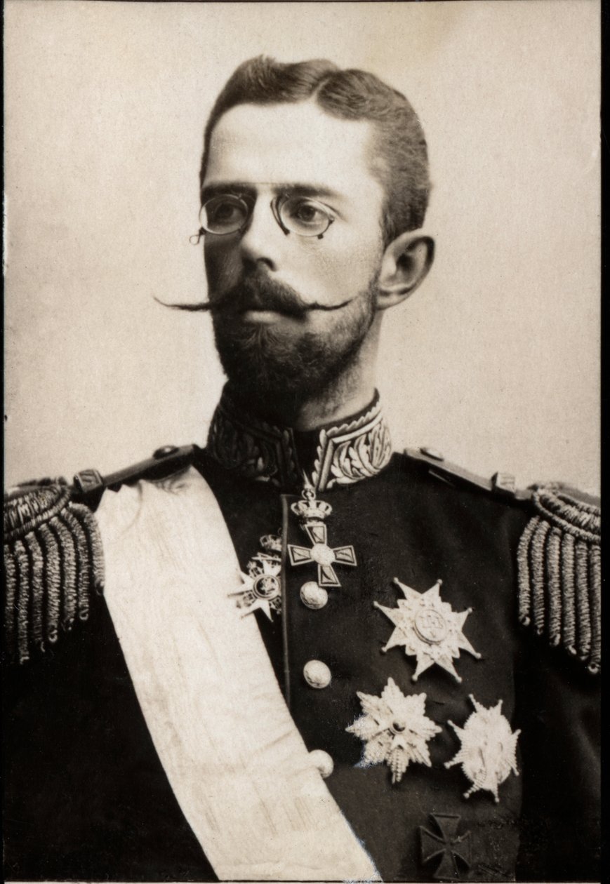 Muotokuva Ruotsin prinssi Kustaasta (1858-1950). tekijältä French Photographer