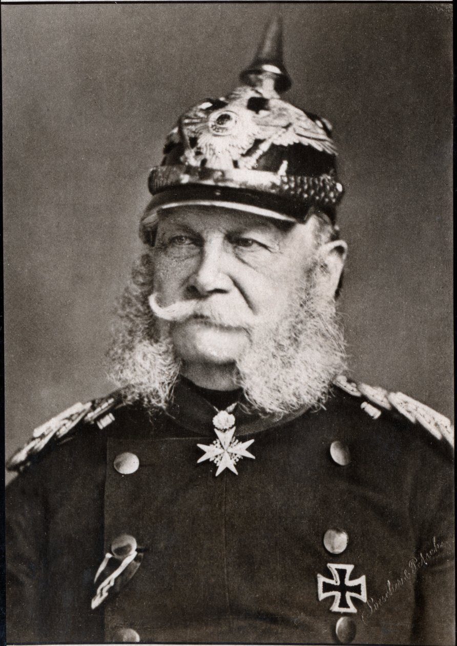 Saksan keisarin William I:n (1797-1888) muotokuva. tekijältä French Photographer