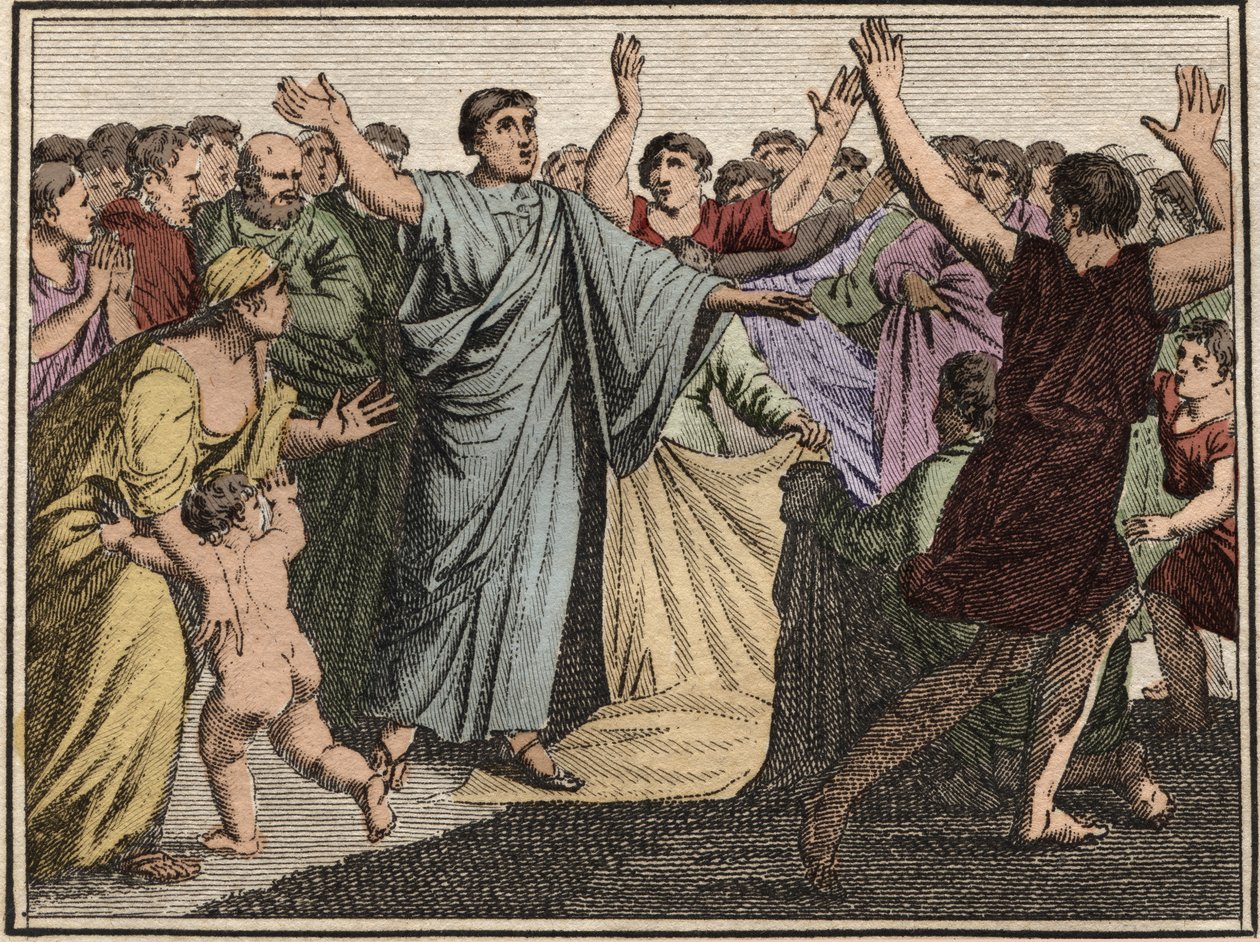 Marcus Tullius Cicero (106-43 eaa.), roomalainen valtiomies, puhuja ja kirjailija, joka palasi Roomaan (77 eaa.). tekijältä French School
