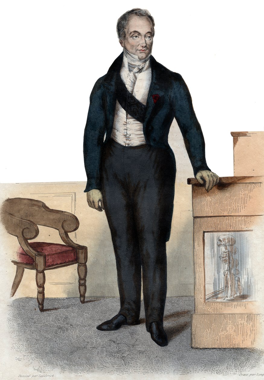 Paroni Guillaume Dupuytrenin (1777-1835), ranskalaisen anatomin ja sotilaskirurgin muotokuva. tekijältä French School