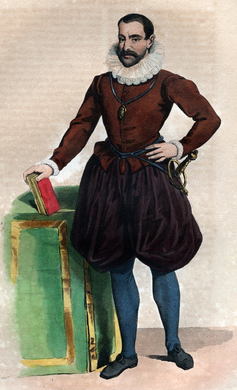 Muotokuva Philippe Duplessis Mornaysta (1549-1623), Plessis Marlyn lordi, ranskalainen protestanttinen kirjailija. tekijältä French School