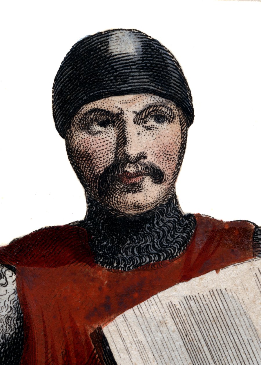 Muotokuva Robert IV Vahvasta (Rutpert) (n. 815-866), Orleansin kreivi. tekijältä French School