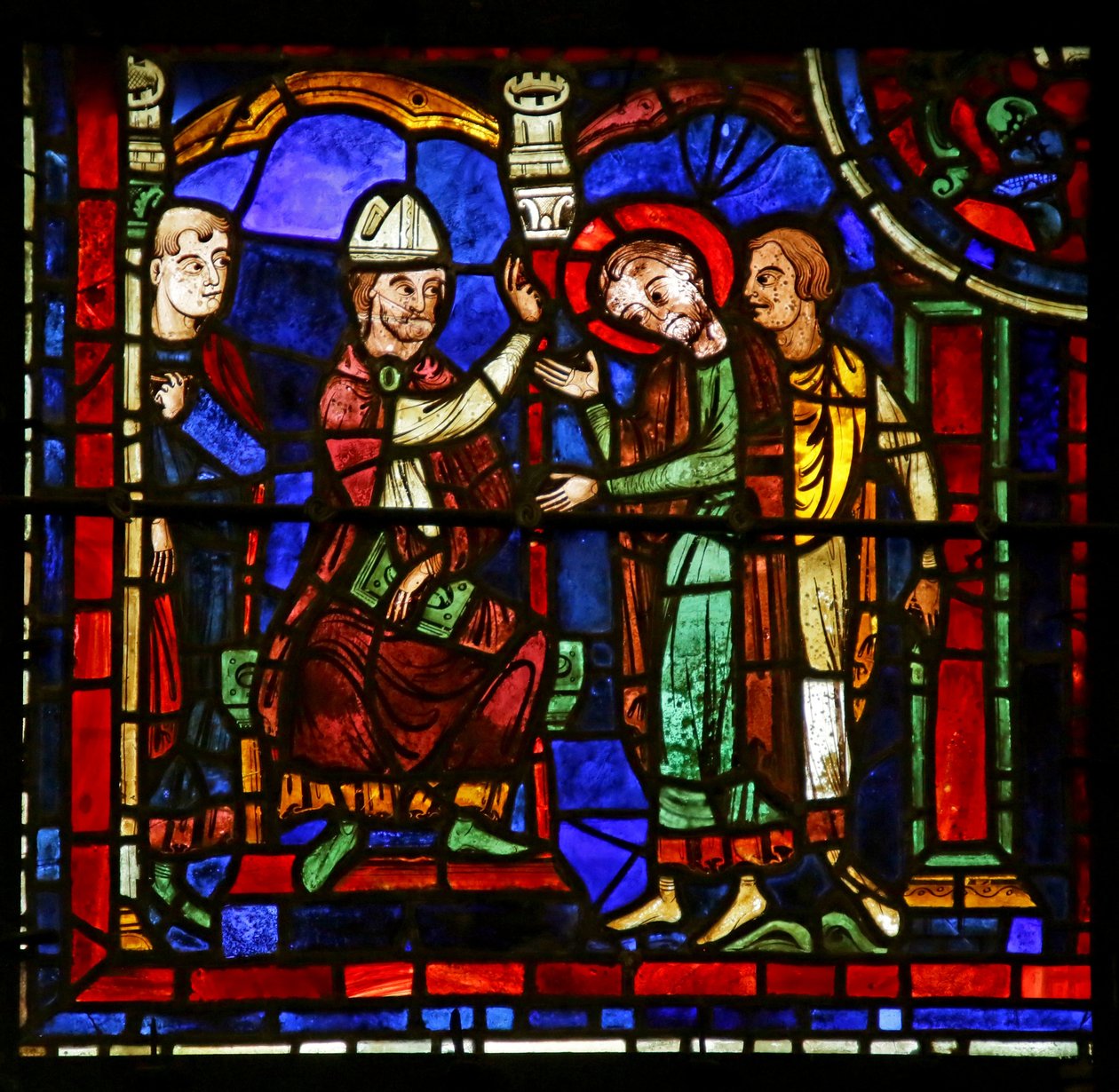 Eksena mula sa Buhay ni St. Martin, Chartres Cathedral finn tekijältä French School