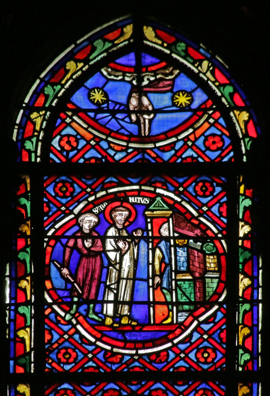 Ikkuna, jossa on kohtaus Saint Bonnet