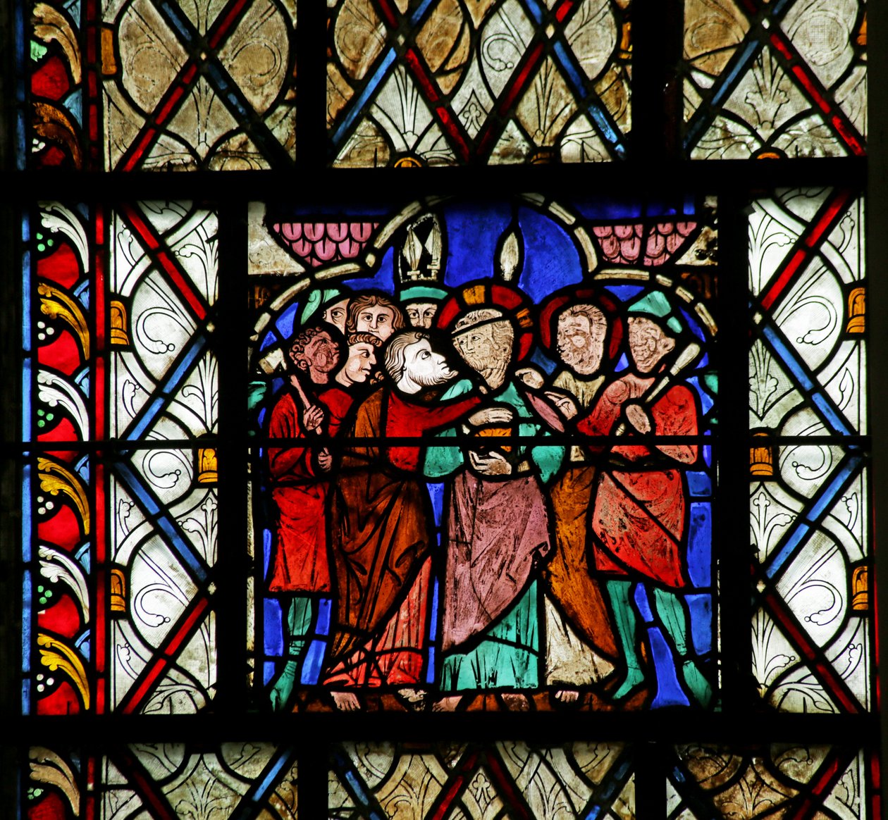 Via Crucis -katua kuvaava ikkuna tekijältä French School