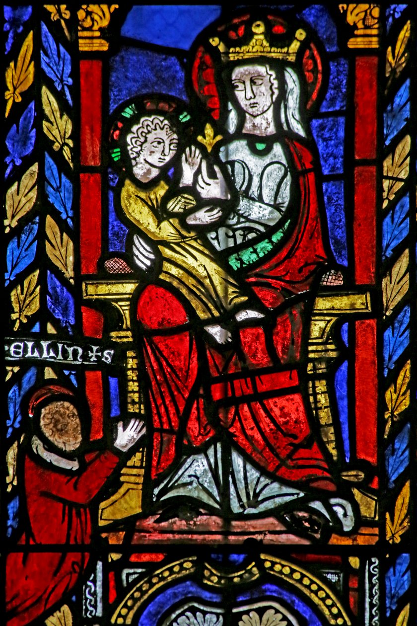 Johanneksen Kastajan kirkon ikkuna, noin 1275. tekijältä French School