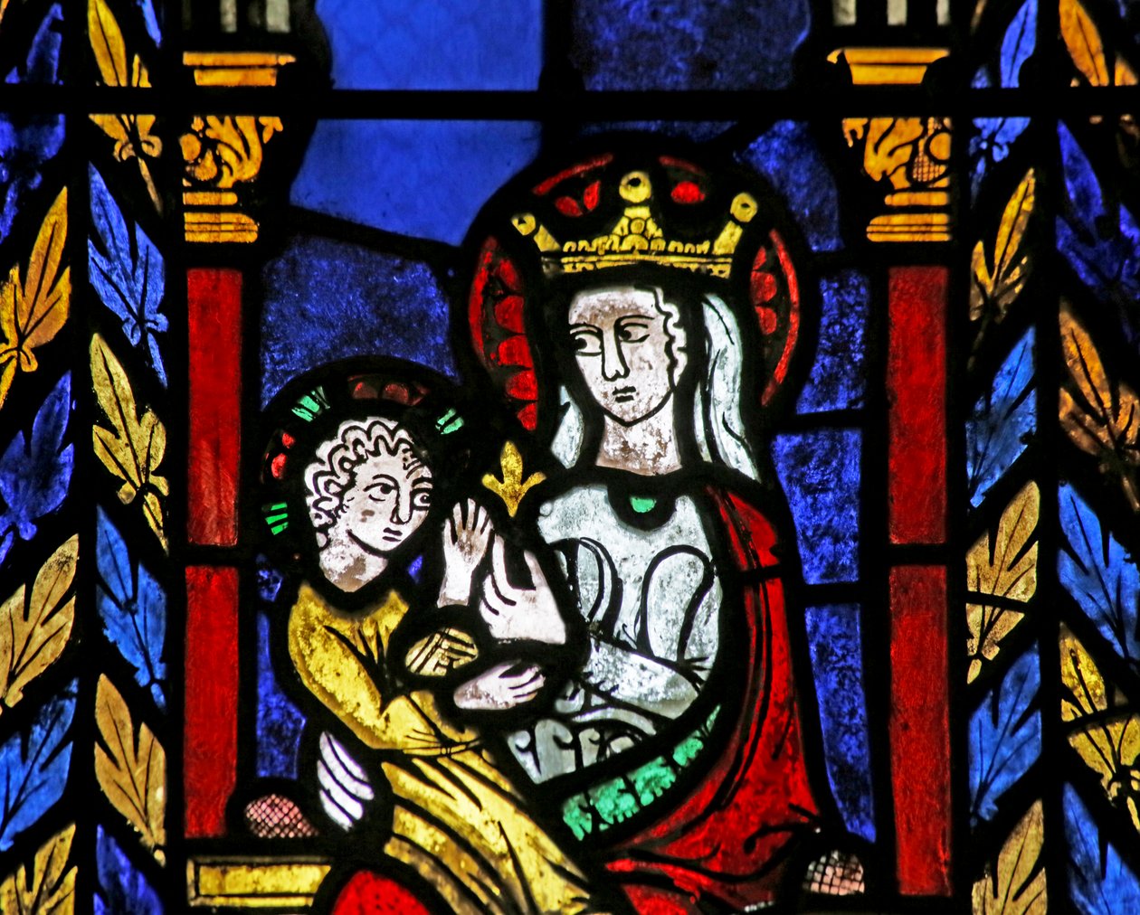 Johanneksen Kastajan kirkon ikkuna, noin 1275. tekijältä French School